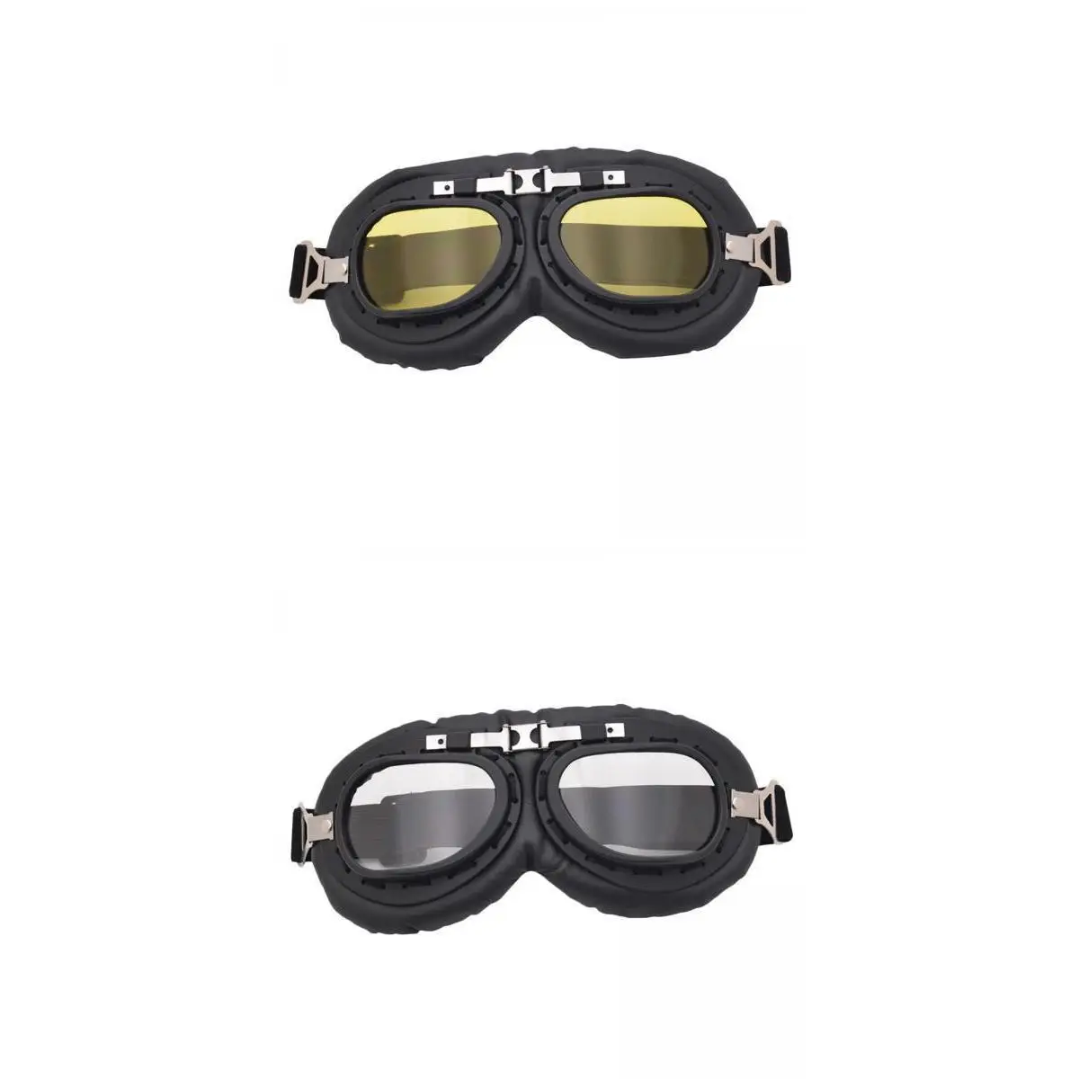 2Pcs Motorcycle Goggles Anti Scratch Dust Proof for Touring Riding ATV