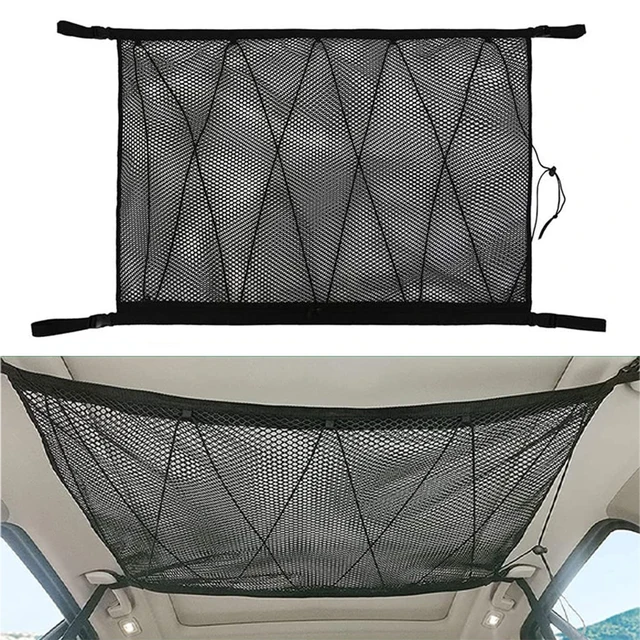 Akozon Filet de rangement pour plafond de voiture Filet suspendu pour toit  de auto casier Type de cordon 80x54cm/31.49x21.25in - Cdiscount Auto