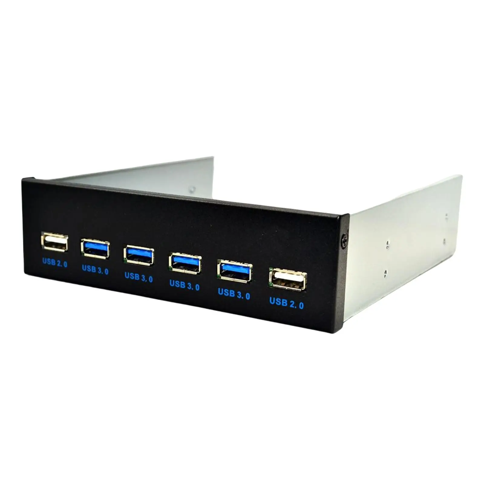 5.25 inch Optical Drive Front Panel 4xUSB3.0 + 2x USB2.0 Multifunction Plug and Play High Speed USB 3.0 Hub for Desktop PC