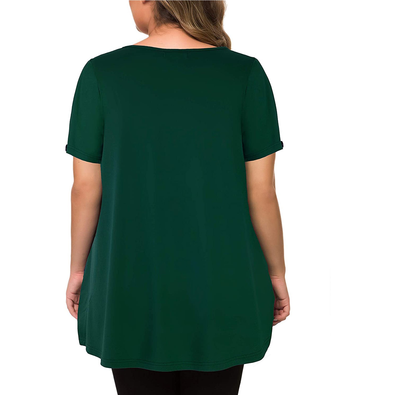 curta casual topo solto feminino plissado blusa