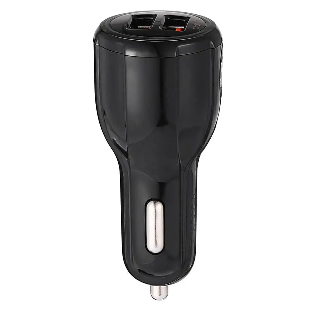 Car USB Charger Quick Charge 3.0 Mobile Phone Charger 2 Port USB Fast Car Charger For  Samsung  DVR -Charger