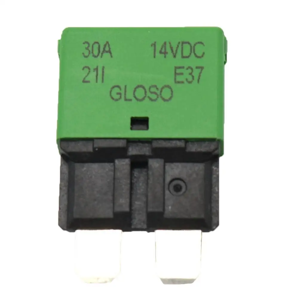 30A Circuit Breaker Blade Trip Fuse Automatic Resettable Function Car Marine