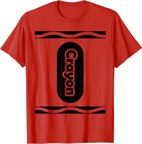 Wählen Sie jede Farbe Buntstift Box Halloween Kostüm Paar & Gruppe T-Shirt Geschenke Briefe gedruckt Grafik T-Shirts grundlegende Baumwolle Outfits – Detail 7