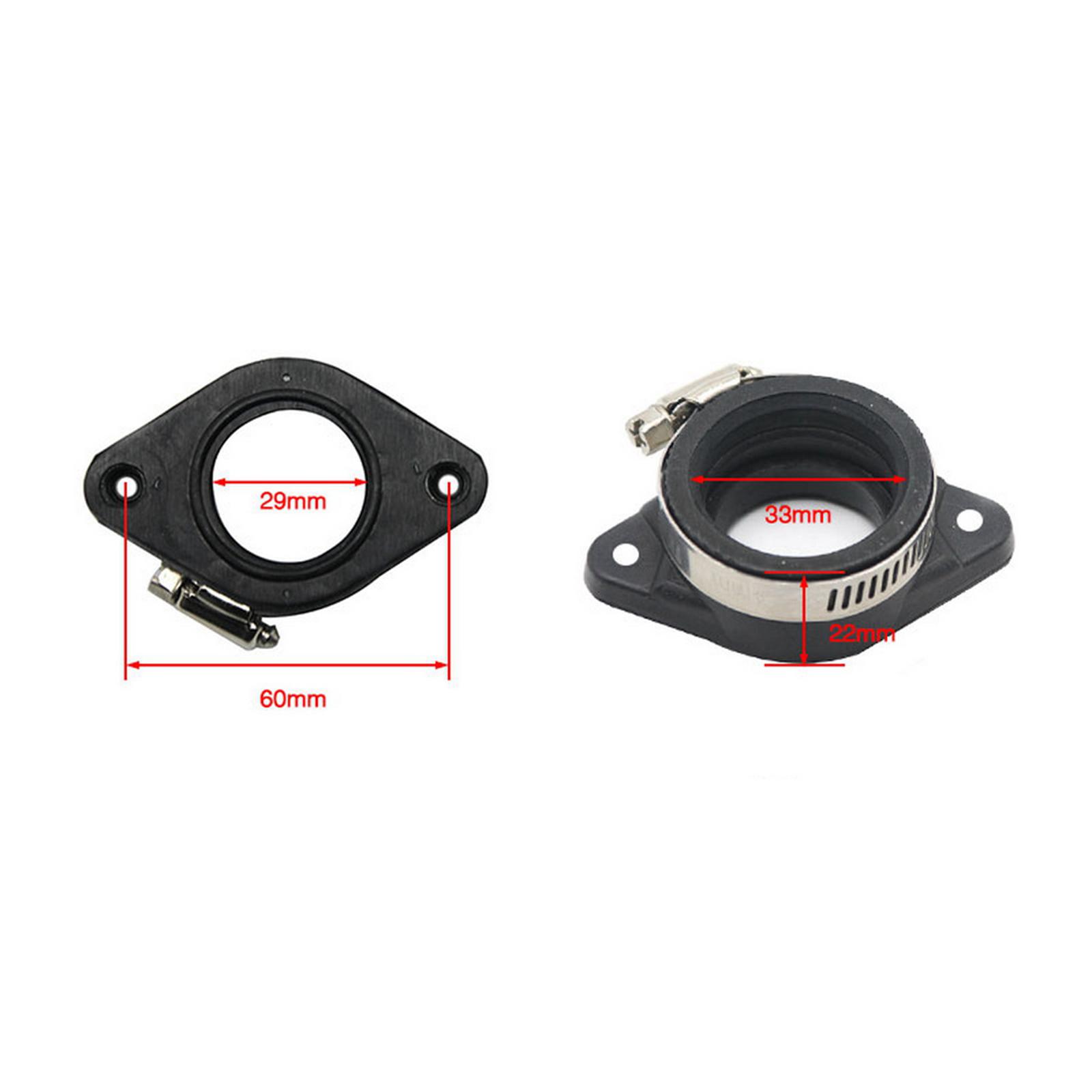 Carburetor Manifold Adapter Racing Parts Rubber Manifold Boot Fits for PE 28mm 30mm Carb for Mikuni Vm24 for Pwk for Koso