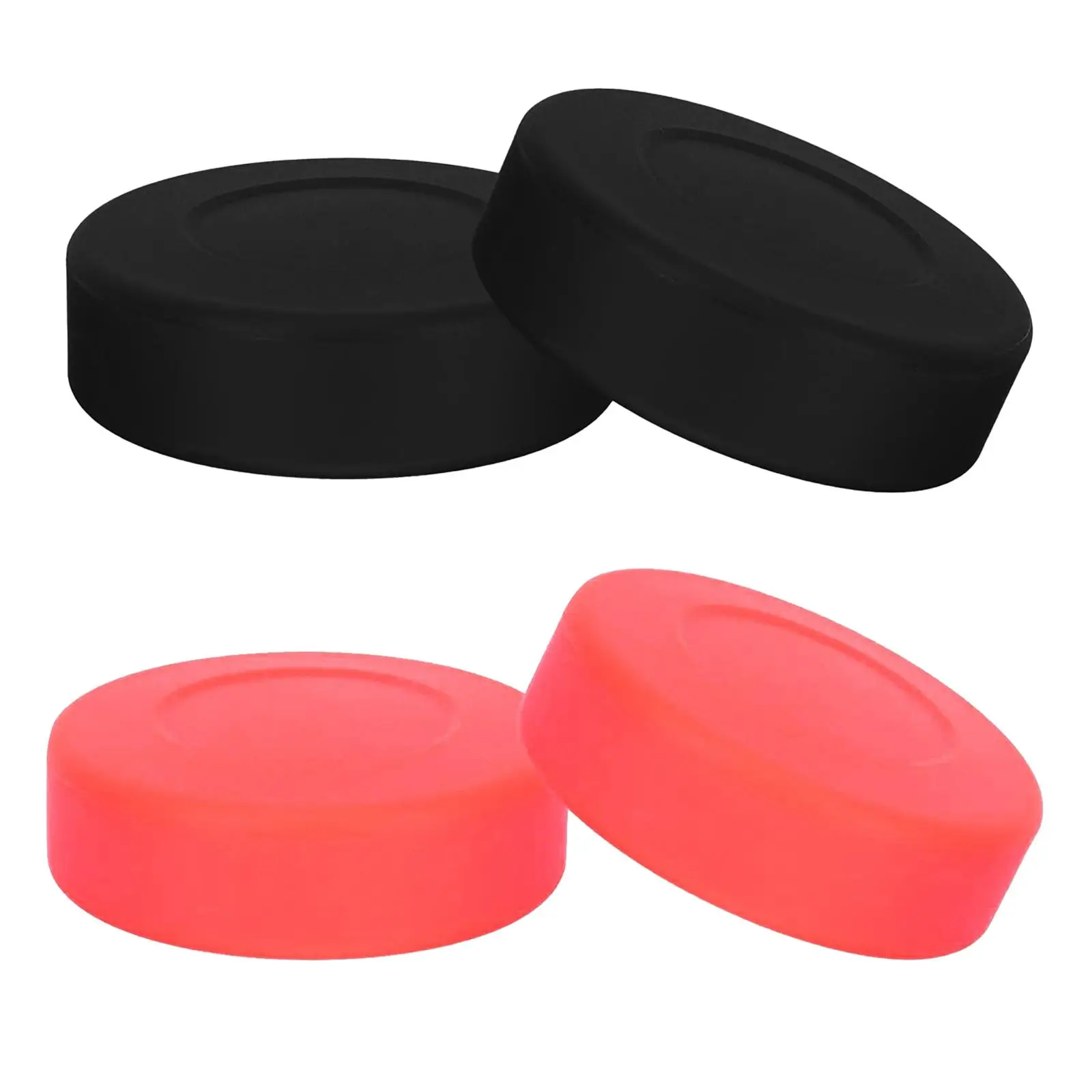2 Pieces Ice Hockey Puck Multipurpose Sturdy Simple to Use Hockey Ball for Athletes Children Starters Competition Training