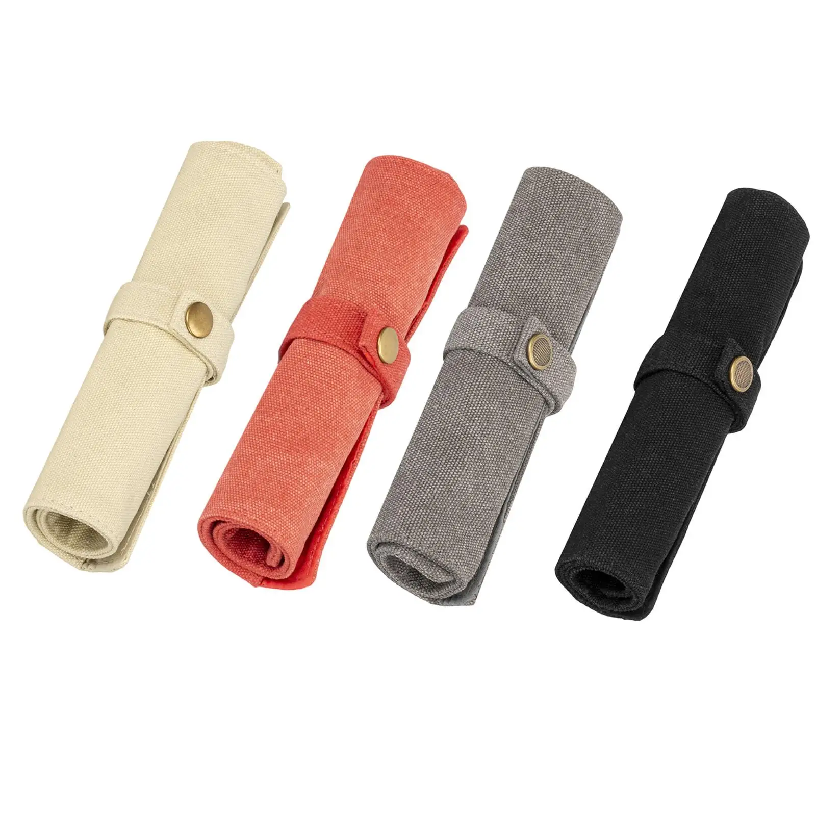 Portable Watch Roll Organizer Canvas Foldable Protection  for Home