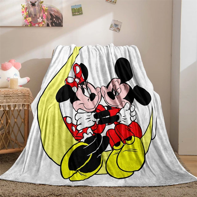 Cartoon Mickey Mouse Classic-Fit Throw Blanket Gifts Flannel Holiday for  Bed Couch Sofa Sofa Throw Blanket Baby Kids Adults 
