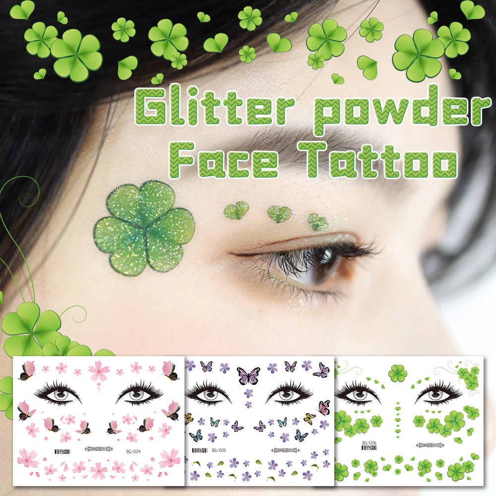 Best of Glitter Powder Flower Butterfly Tattoo Stickers Temporary Waterproof Eyes Face Festivals Body Art Fake Tattoos Women Cosmetics Reviews & Tips