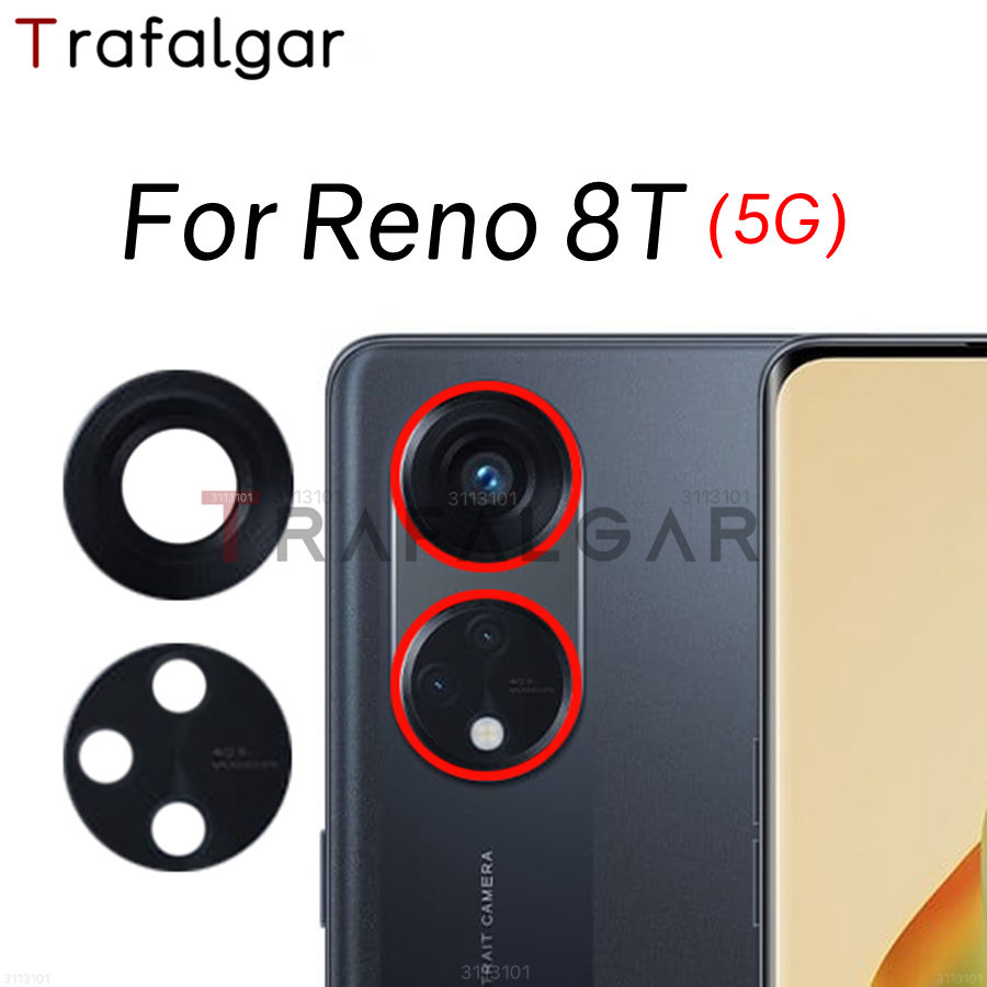 Стеклянный объектив задней камеры для OPPO Reno8 T 5G Reno 8 T 5G Замена с  клейкой наклейкой CPH2505 | AliExpress