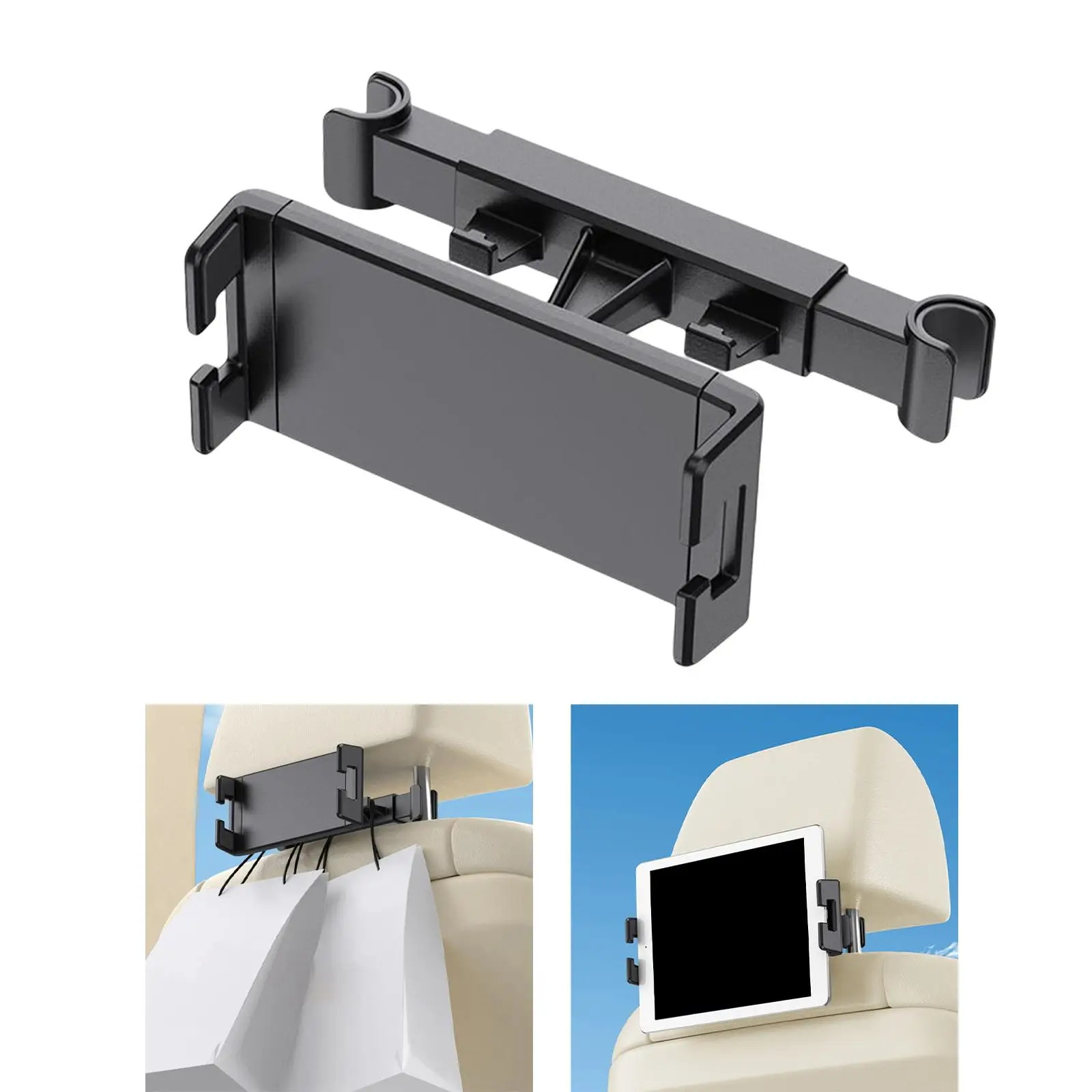 Car Headrest Mount Tablet Holder Universal Tablet Stand Cradle for 5.8-12.9Inches Smartphones tablet Devices