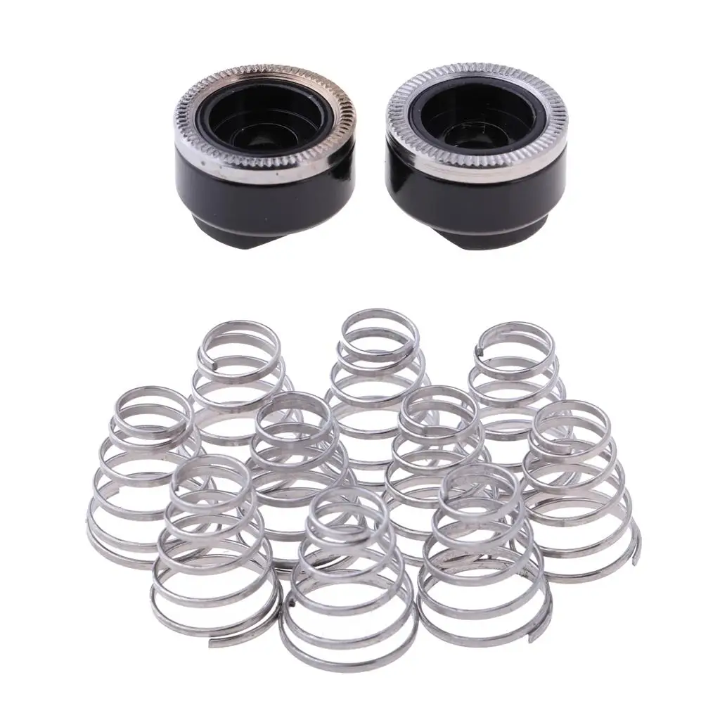 10 Pack Replacement Spring Stainless Steel Springs Parts with Wheel Hub Sliders for  Axle Skewers Hollow Shaft Component