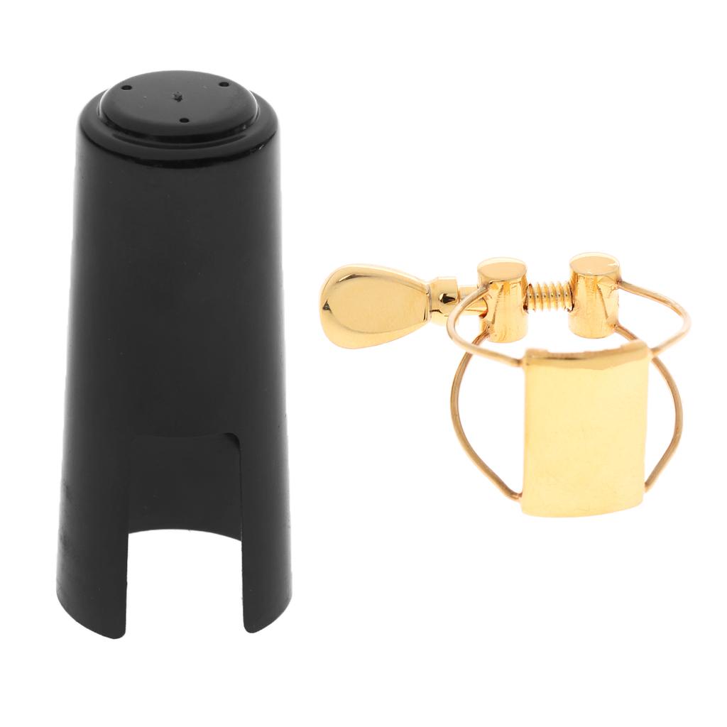 Durable Saxophone Ligature with Ligature Cap Clip Fastener for Soprano Saxophone Parts