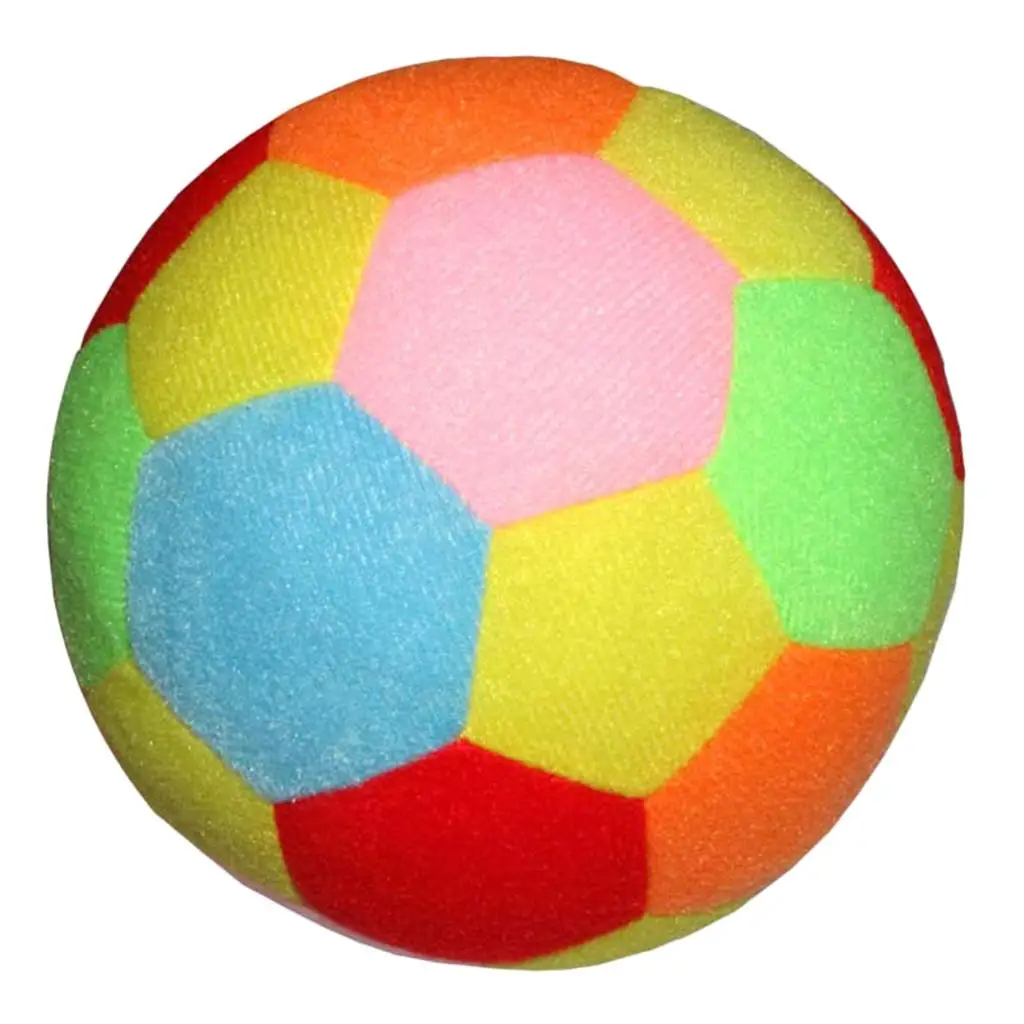 Soft  Ball Football Sport Rattle Toy Indoor Toys Colorful 17cm