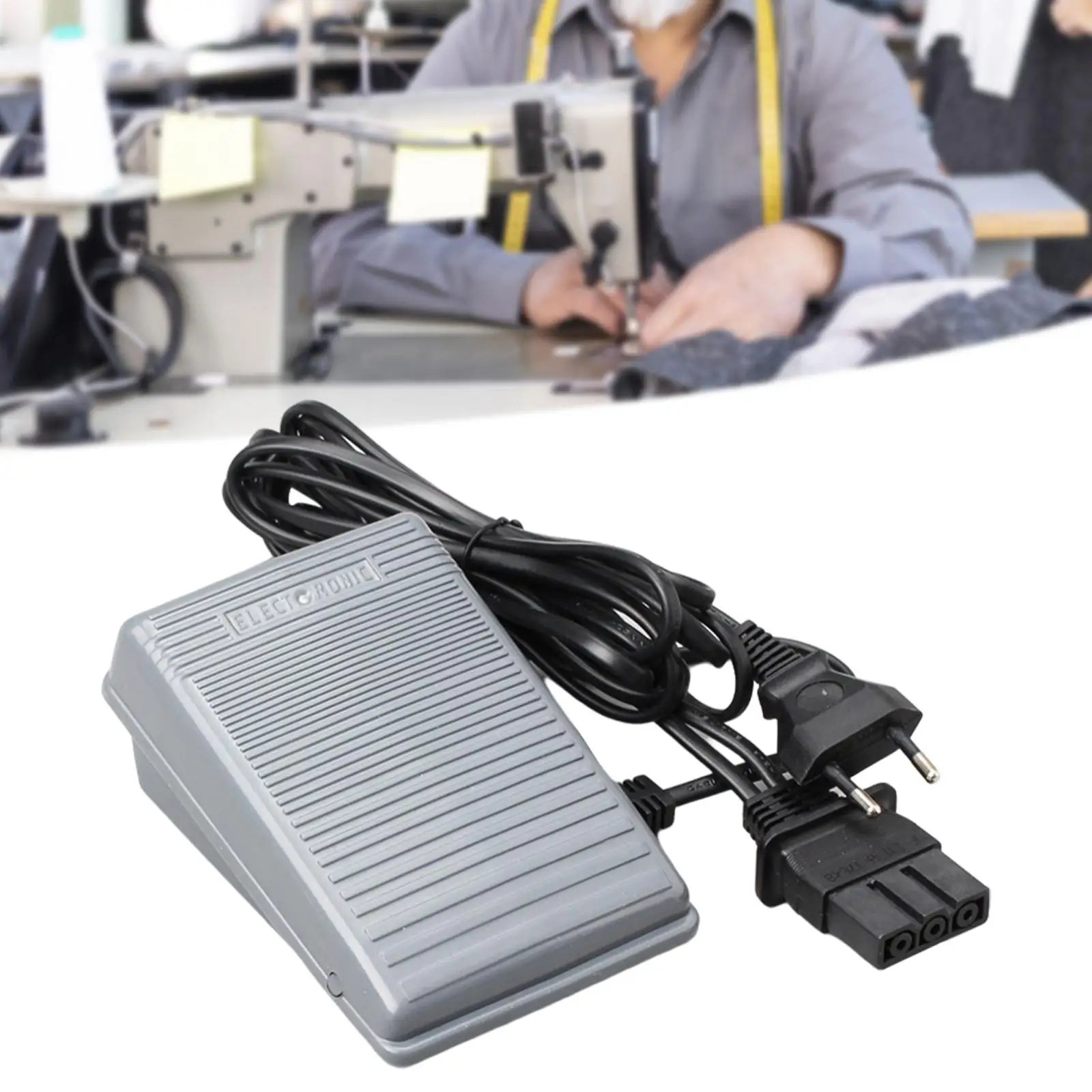 Foot Pedal W/ Cable Foot Switch Variable Speed for Brother Sewing Machine Repairing Parts