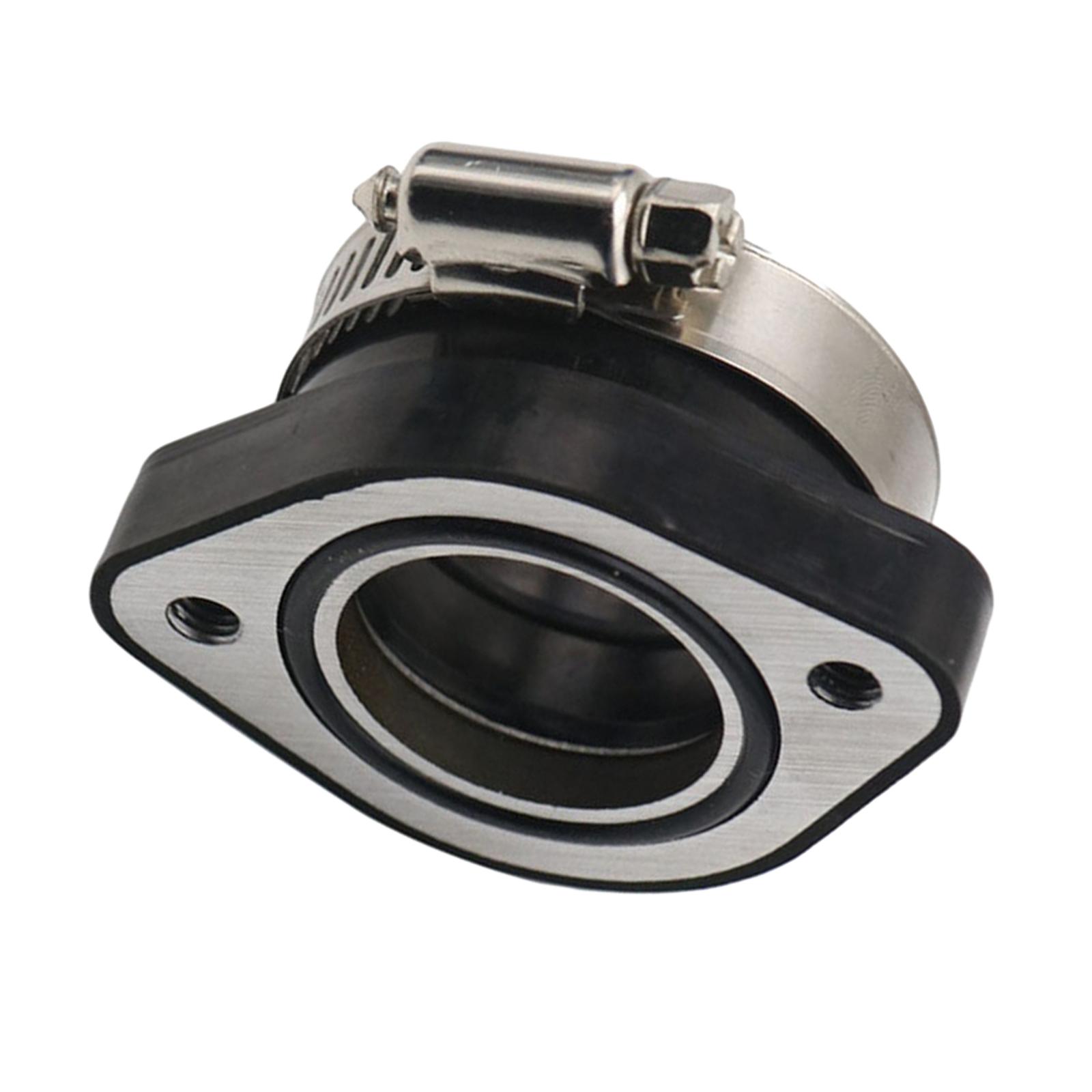 Rubber Motorcycle Carburetor Adapter 48mm Black Carburetor Manifold Inlet Intake Pipe Rubber Mat for TM28 Carburetor Dirt Bike