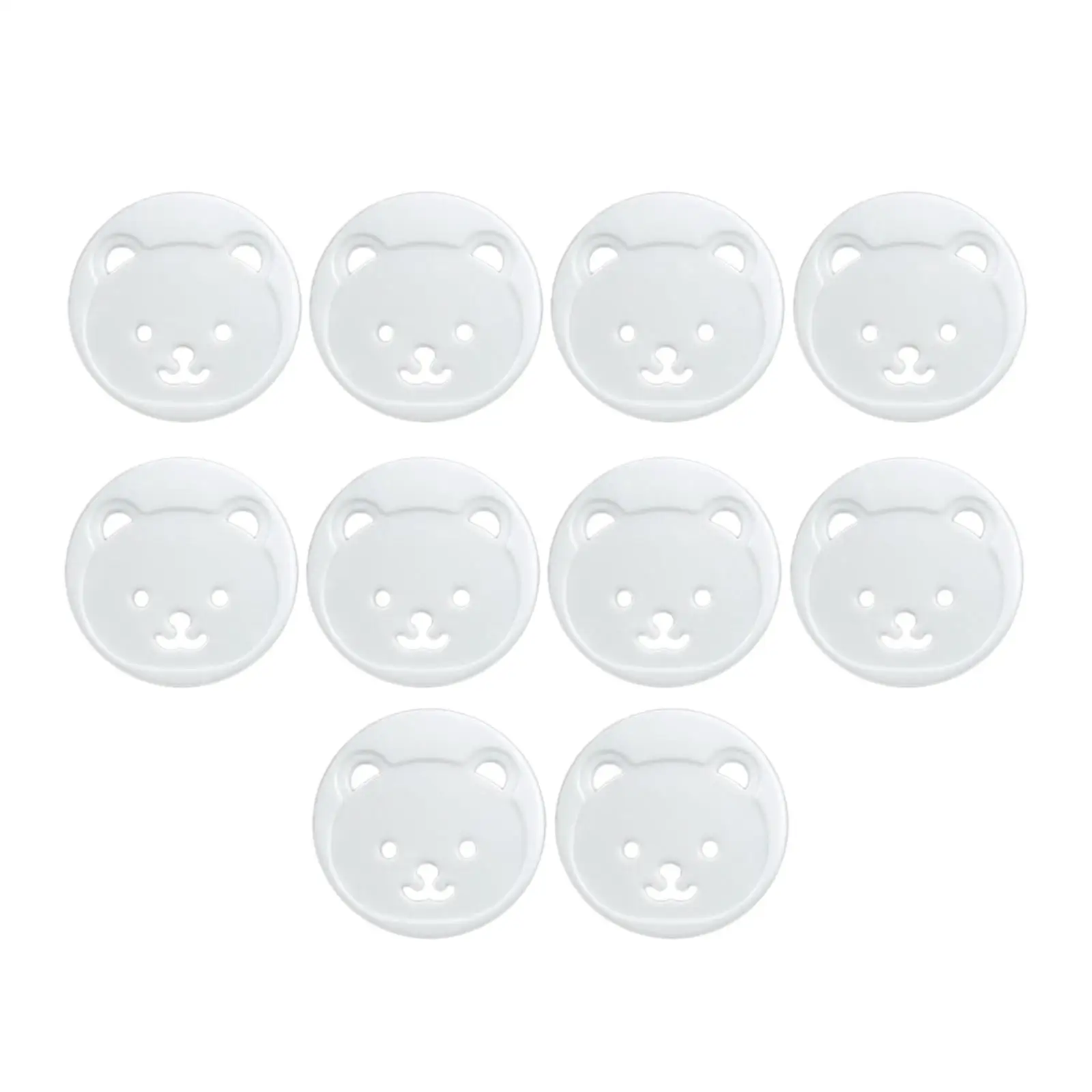 10 Pieces Outlet Covers Baby Proofing Easy to Install Wall Socket Protector for Safety Office Home Childen Toddlers