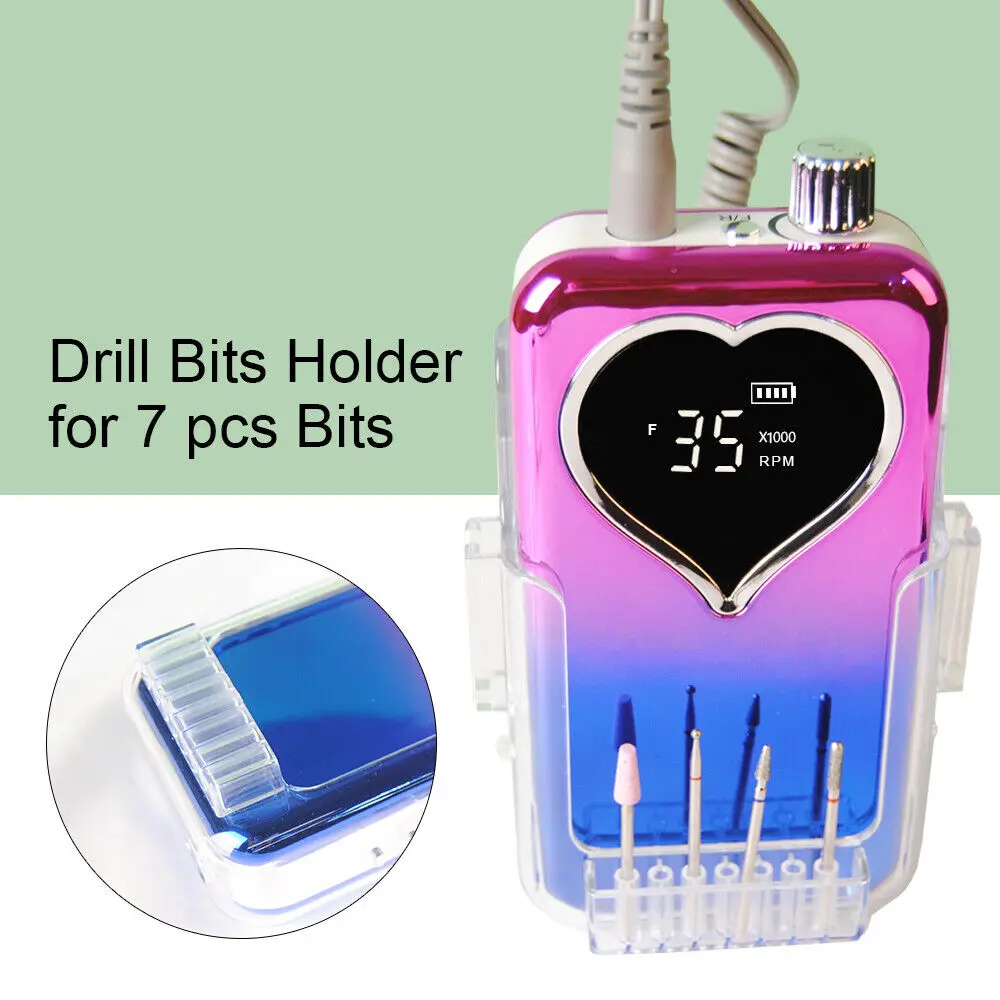 35000RPM Rechargeable Electric Nail Drill Machine