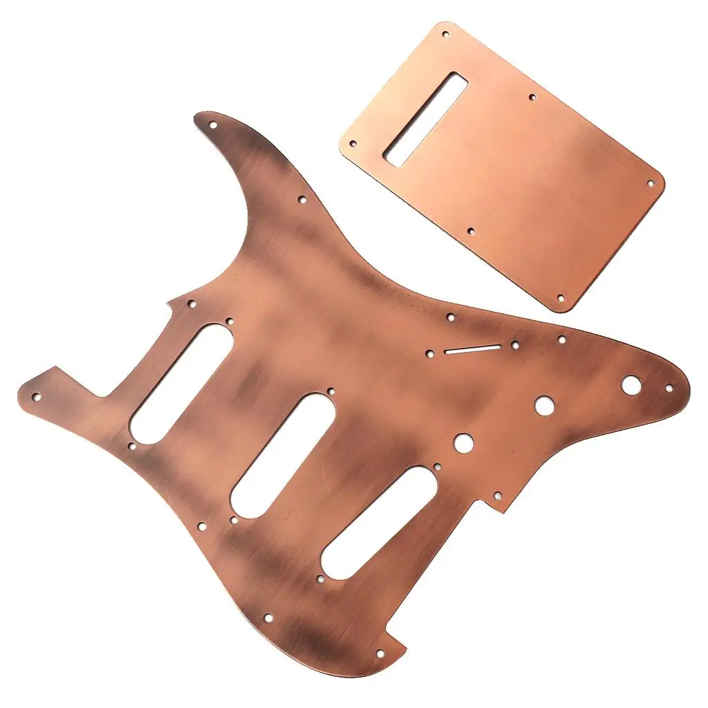 SSS Pickguard  with Backplate for ST Electric Guitar Accessory Copper