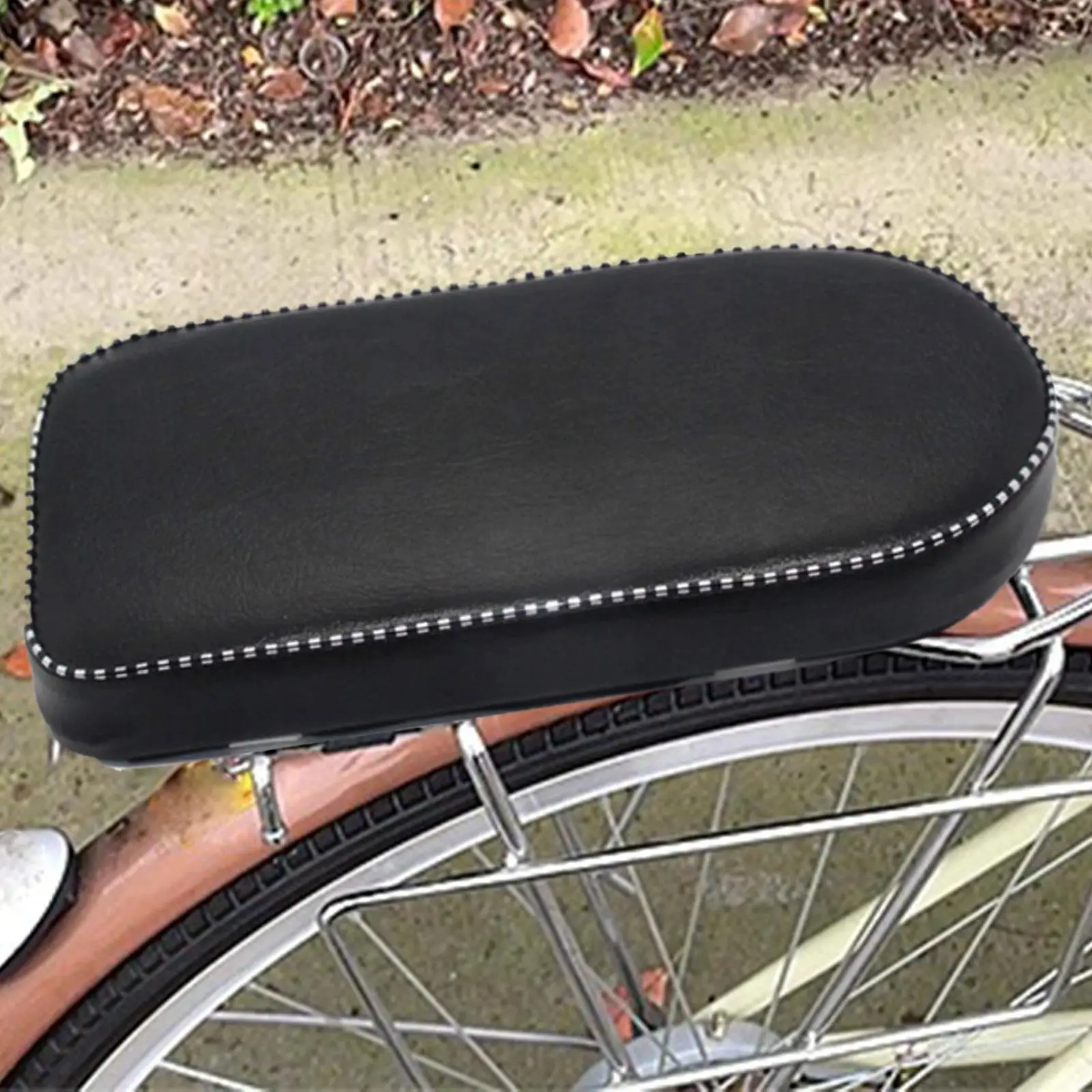 Multifunction Bike Back Seat Cushion Shockproof Waterproof Breathable Comfortable Bike Saddle for Riding Exercise Attachment