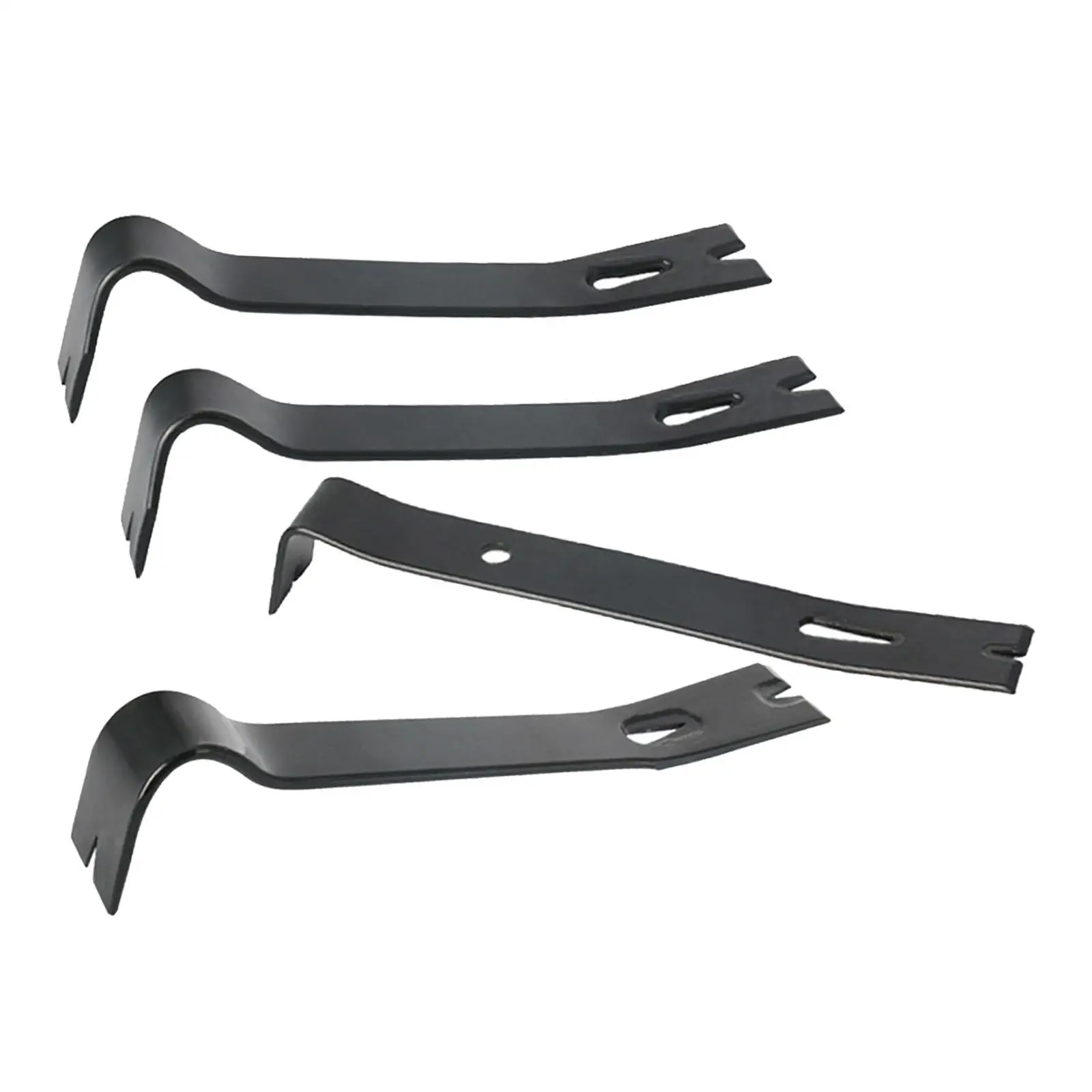 4x Pry Bars Durable Heavy Duty Staple Remover Mini Crowbar Nail Puller Flat Pry Bar Set for Nail Pulling Lifting Household
