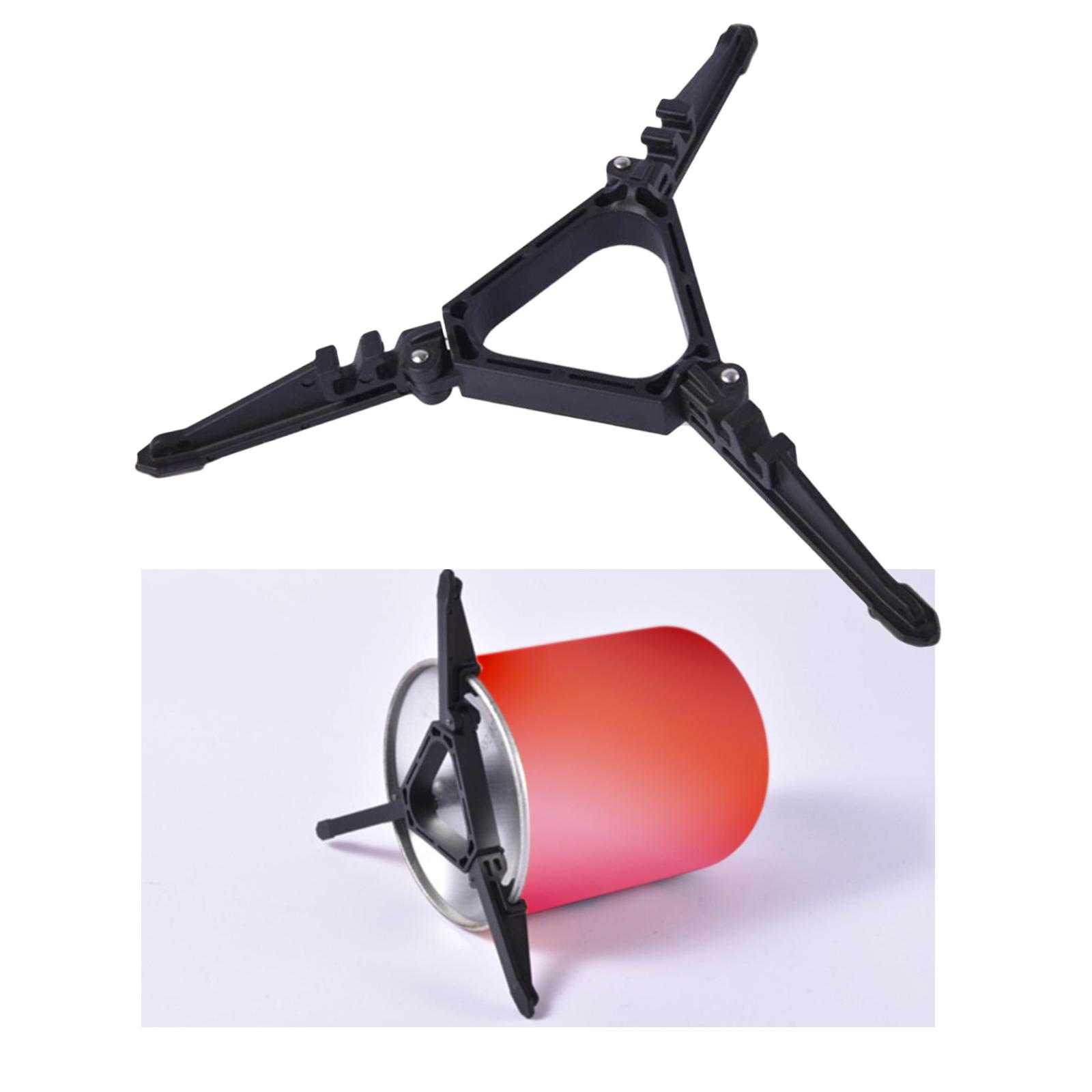 Portable Gas Tank Stove Stand Tripod Camping Canister Rack Bracket Cartridge Canister Holder for Picnic Hiking BBQ Fishing