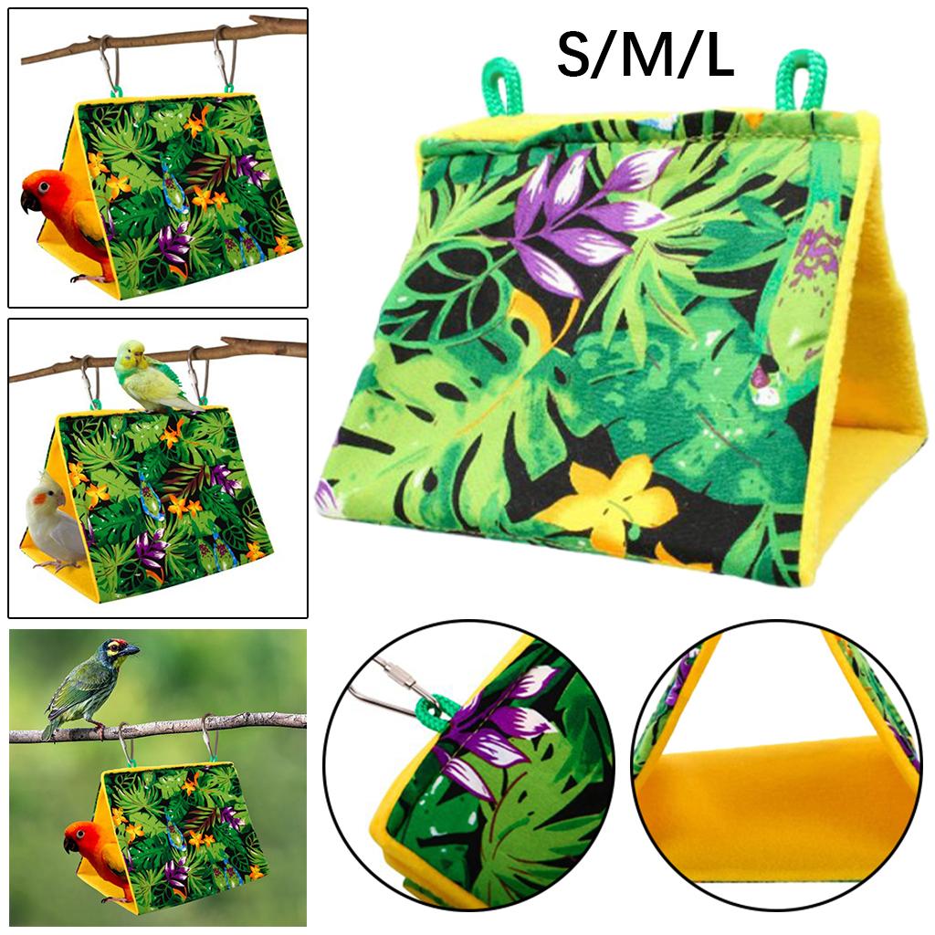 Pet Bird Nest House Hanging Hammock Shed Hut Cage Birds Hideaway Sleeping Bed for Parrot Parakeet Cockatiels Budgies Lovebirds