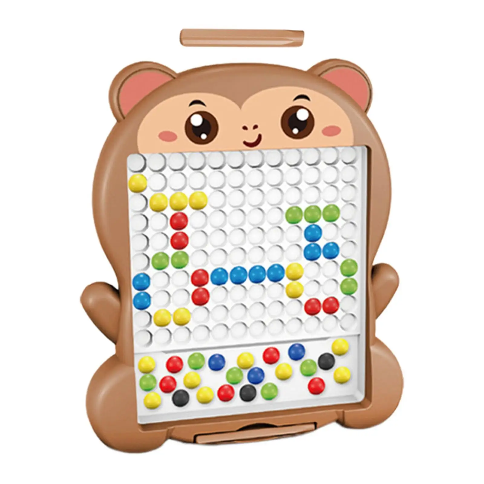 Drawing Board Early Learning Toy Portable Dot Toy for Kids Toddlers Boys Monkey