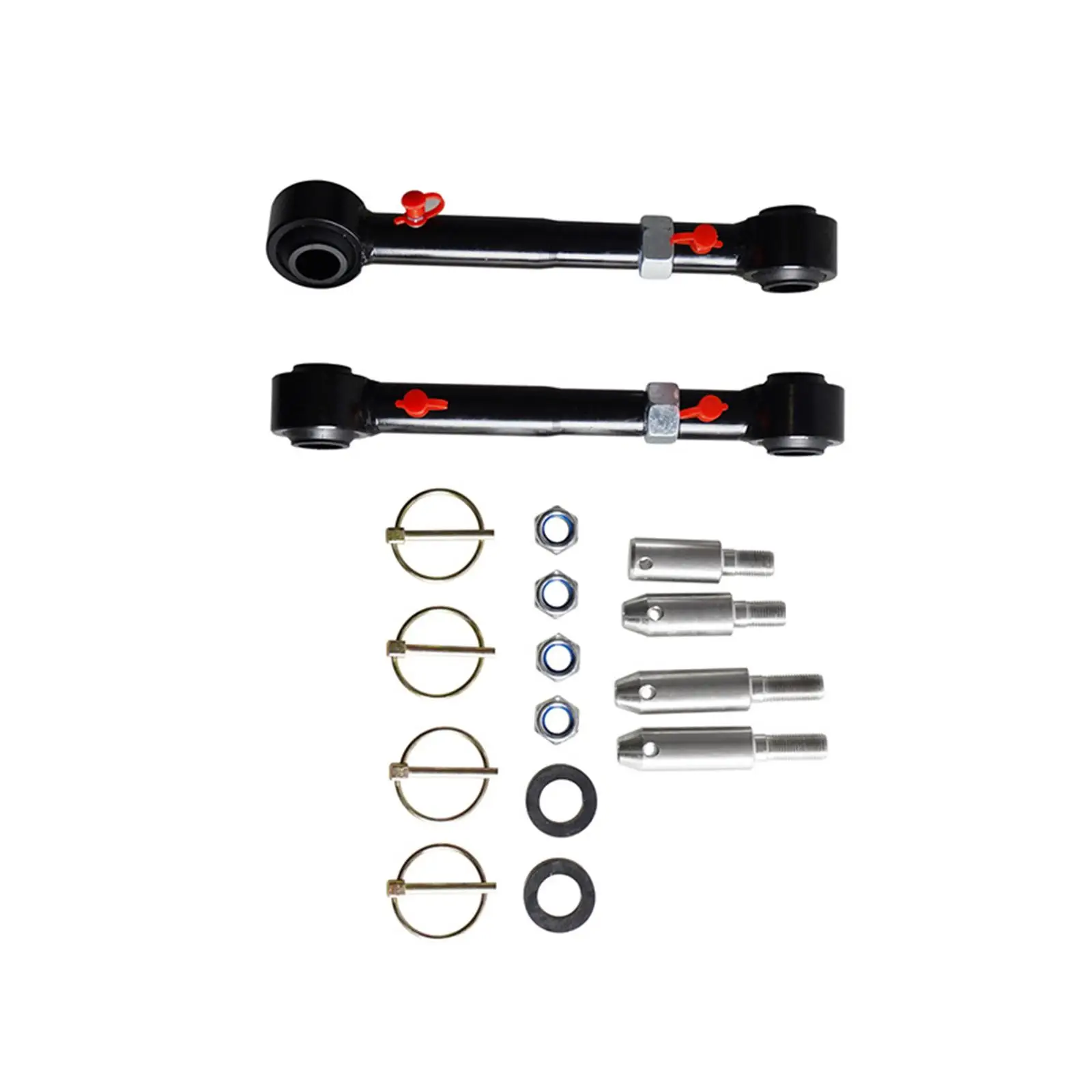 Sway Bar Link Kit Front Easy to Install Direct Replaces Durable Auto Accessories Adjustable Front Sway Bar Link for Jeep JK