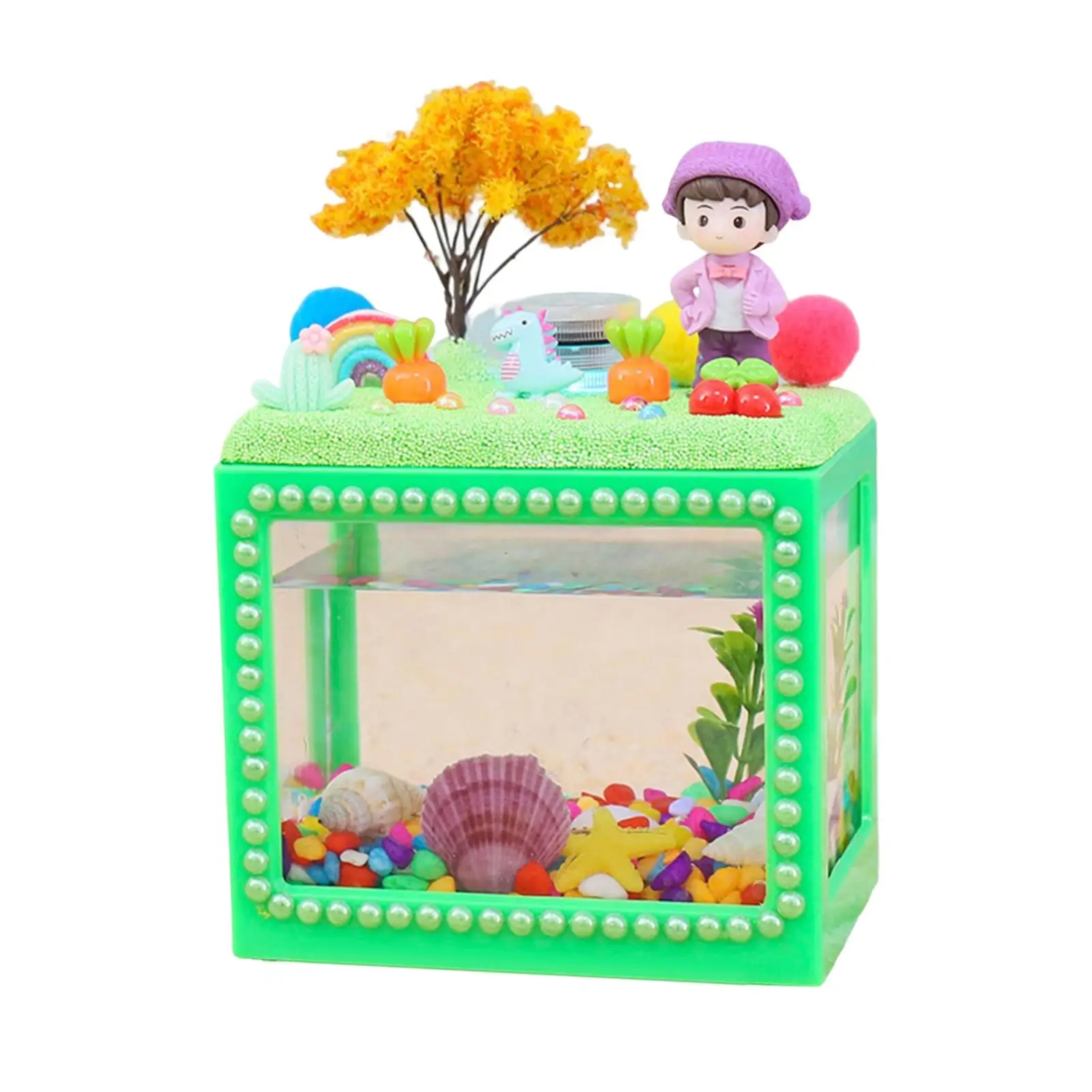 DIY Aquarium for Kids Micro Blocks with Figures Christmas & Birthday Gift