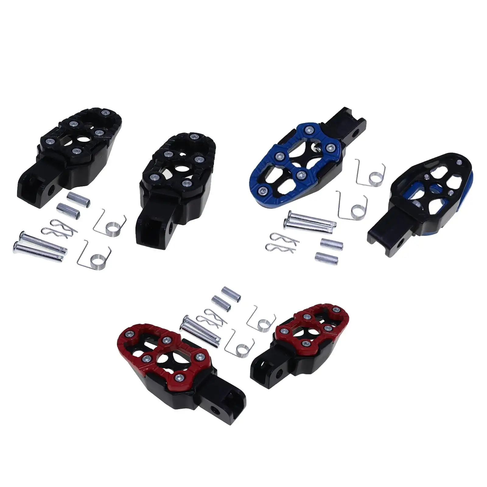 Motorbike Footrests Pedals Wide Foot Pegs Replacement bike Stablize
