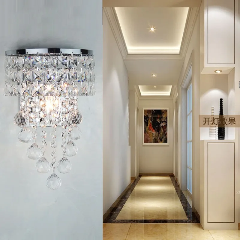 criativo cristal led lâmpadas de parede moderna luminária iluminação luminosa arandela edison lâmpada luzes parede decorar