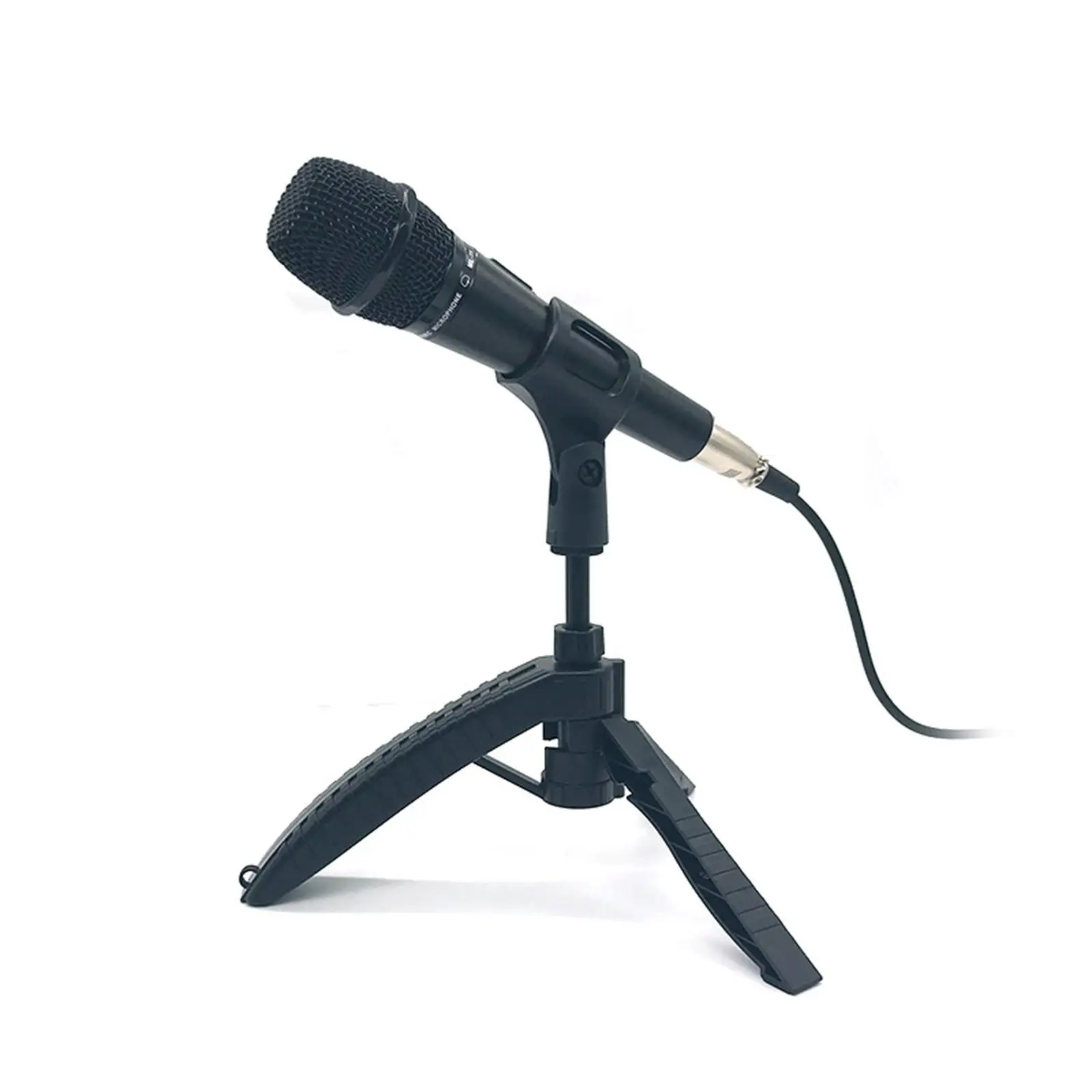 Foldable Microphone Tripod Heavy Duty Portable Tabletop Mic Stand Holder for Broadcasting Conferences Screencasts Lectures Home