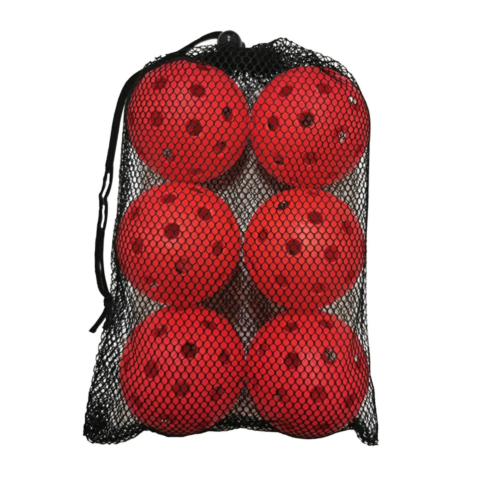 6Pack Outdoor Pickleball Balls 40 Holes Pickleball, High Elastic Durable Pickle Balls Set for All Style Paddle