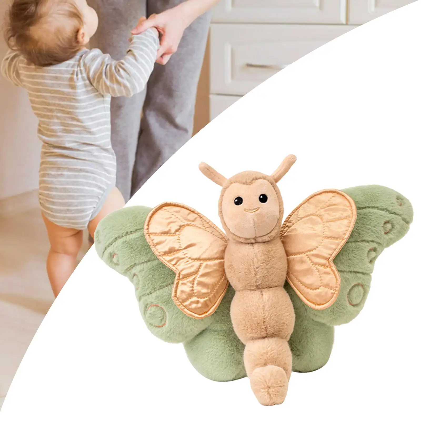 Plush Butterfly Toy Cushion Soothing Pillow Throw Pillows for Car Ornament