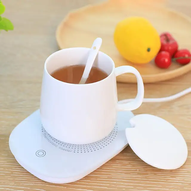 Cup Warmer USB Rechargeable Heat Insulation Coaster Mug Paper Cup Insulator  Automatic Off 3 Steps Temperature for Coffee Gifts - AliExpress