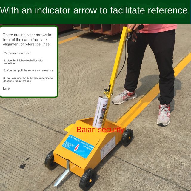 F-Type Paint Line Marking Cart Stadium Runway Drawing Machine