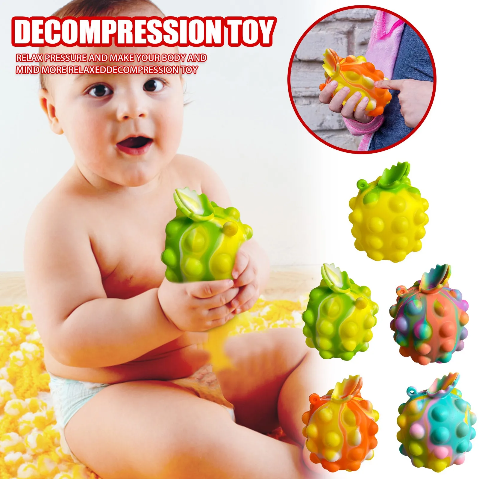 Stress relief fidget pop popping popper toy activity squishy autism toy 