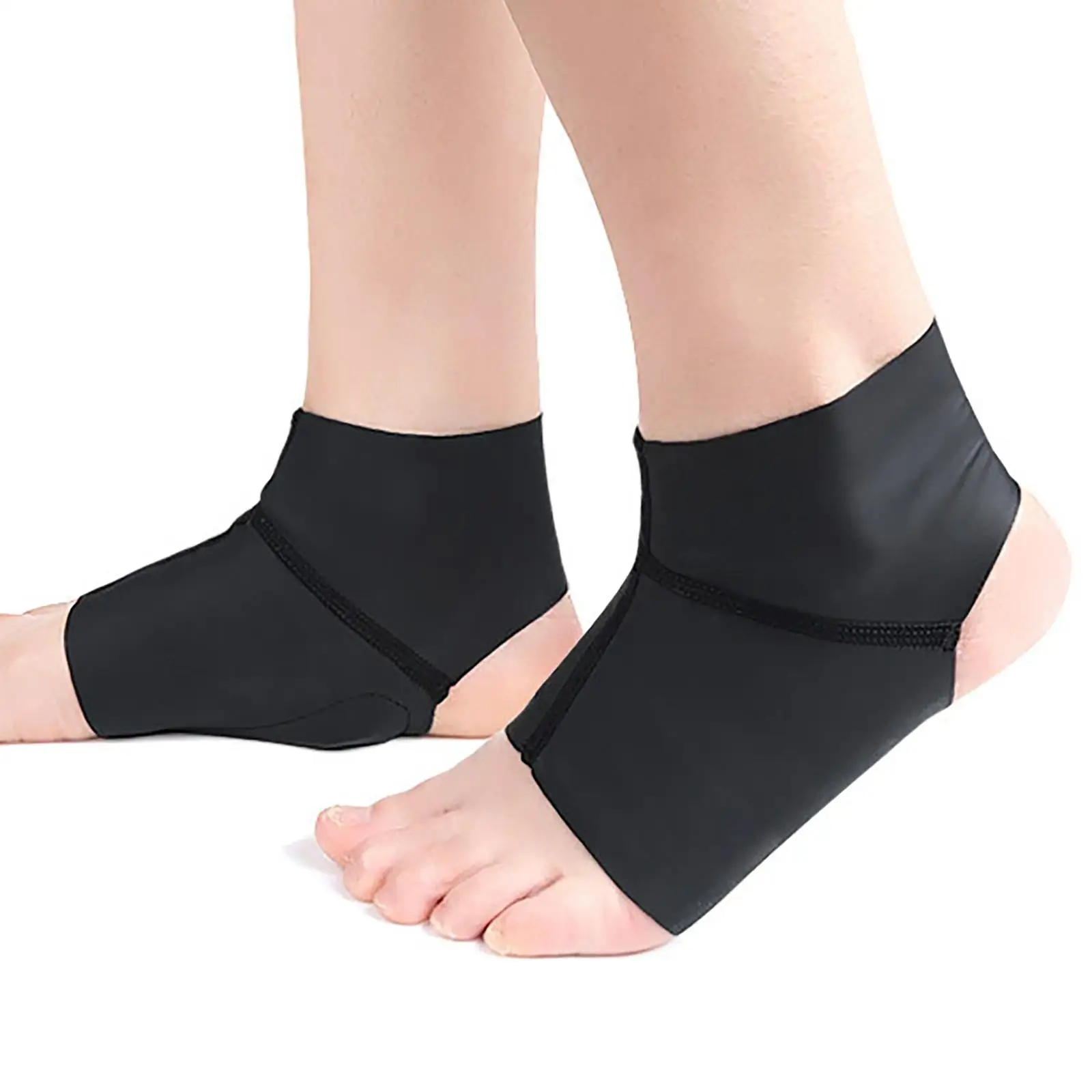 Set of 2 Elastic  Ankle Compression  Breathable Durable Orthopedic Arch Support Foot Pad  for Running Sports Cycling Riding