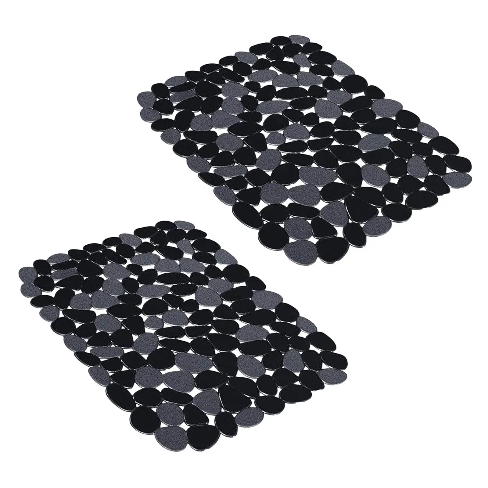 2x Pebble Sink Mat Protective Cover Drainage PVC Sink Mat Sink Protector Mat for Glassware Dishes Plates Countertop Stemware