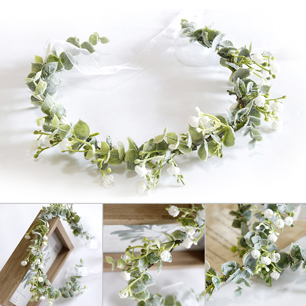 Handgemachte Gänseblümchen Kopfbedeckung Blumen Stirnband Haar Kopfschmuck Blumenkrone für Frauen Mädchen Fee Elf Foto Requisiten Hochzeit Zubehör haarkränze blumen – Detail 1