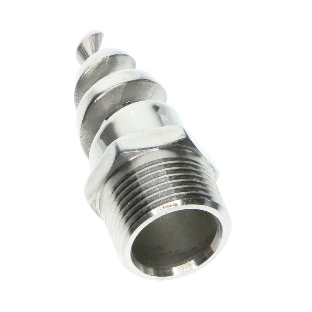 1Pc Durable Stainless Steel Spiral Cone Nozzle Spray Sprinkler Head 1/4