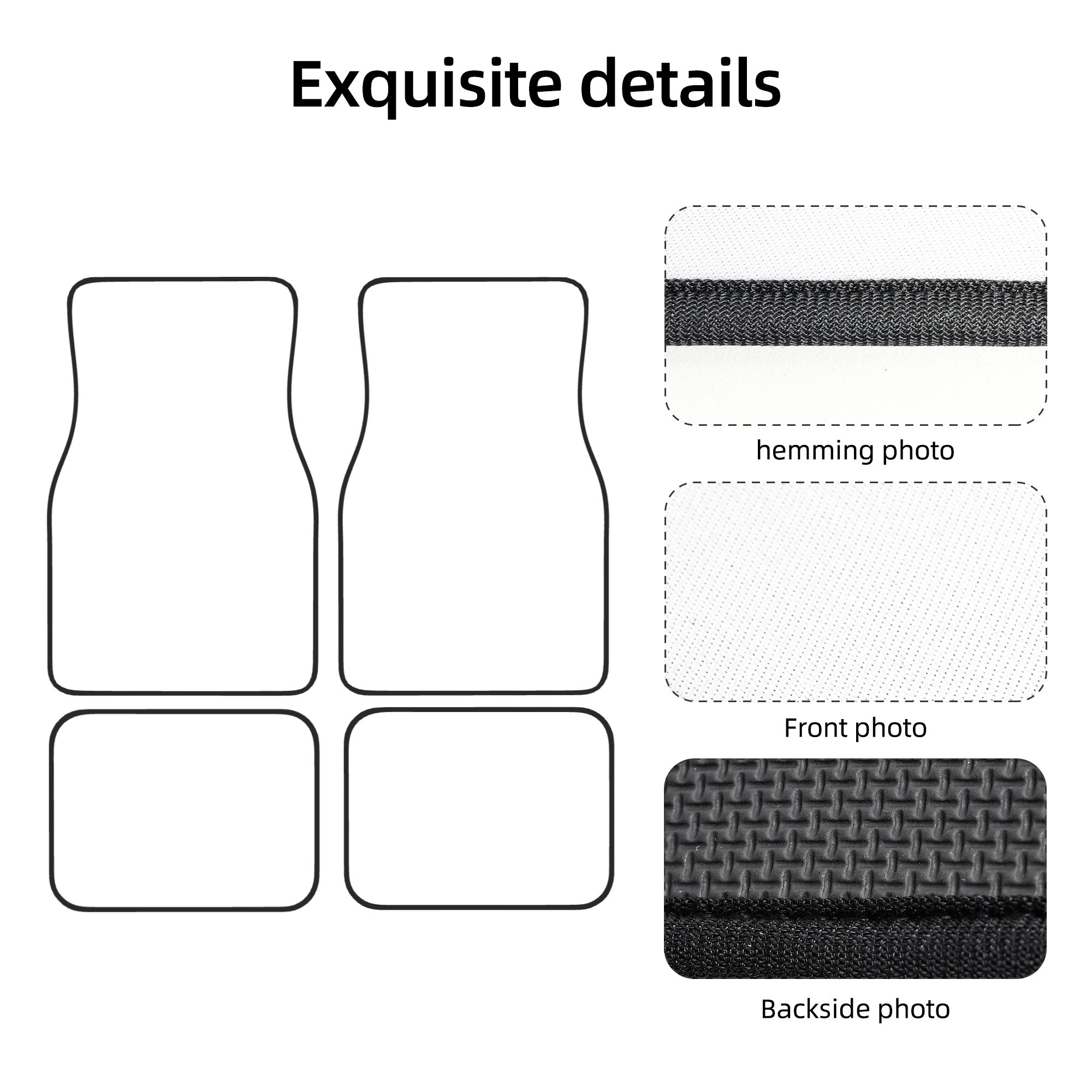 Gotischer Schädel Autos chutz Schädel Autos chutz Schädel Auto mexikanischer Schädel Auto Boden matte dia de los muertos Autozubehör 4 pcs – Detail 5