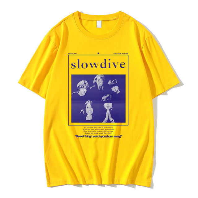 Britain Band Slowdive Souvlaki When The Sun Hits Vintage T-shirt Tour 90s  Classic Men Women T Shirts Man Casual Oversized Tshirt - AliExpress