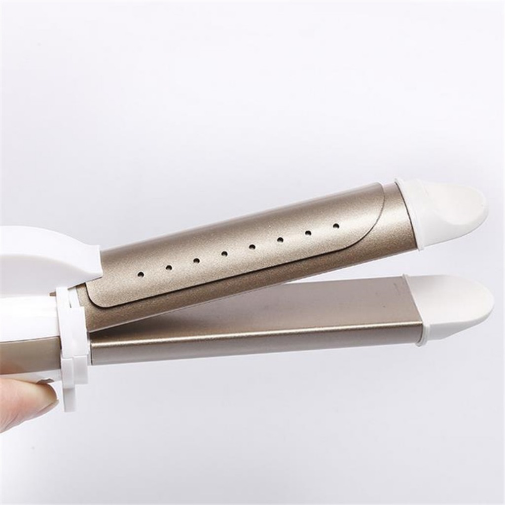 Title 15, Multifunction 3 In 1 Gold Ceramic Hair Curler H...