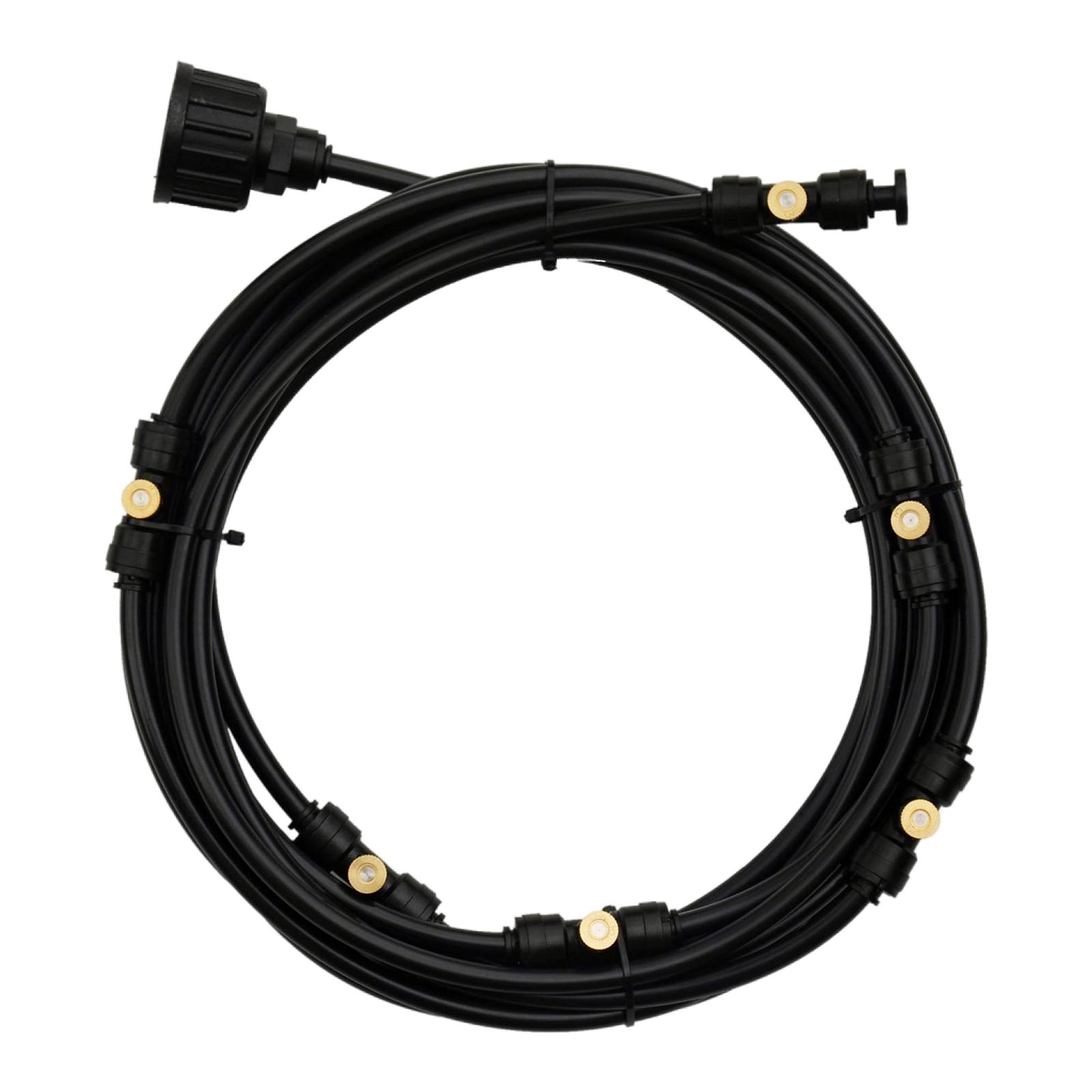 Misting Cooling System Water Mist Hose DIY Kit 20ft (6M) Misting Hose Outdoor Mister for Backyard Waterpark Trampoline Garden