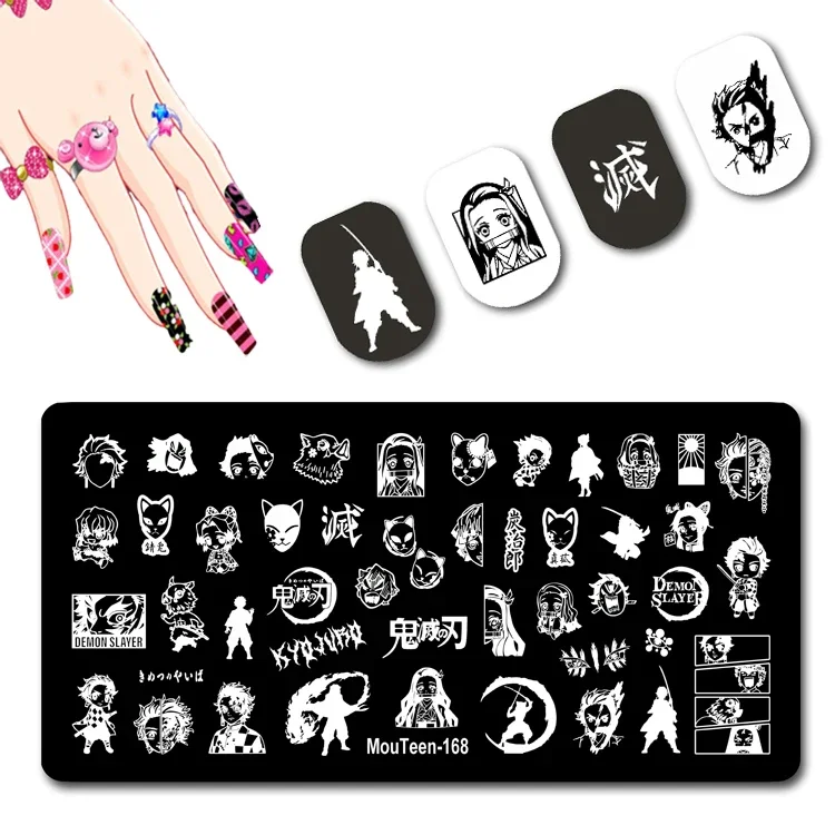 Best of New Anime Japan Nail Stamping Plates Anime Ninja Nail Stamp Plates Animation Figures Nail Art Stamping Plates #168 Reviews & Tips