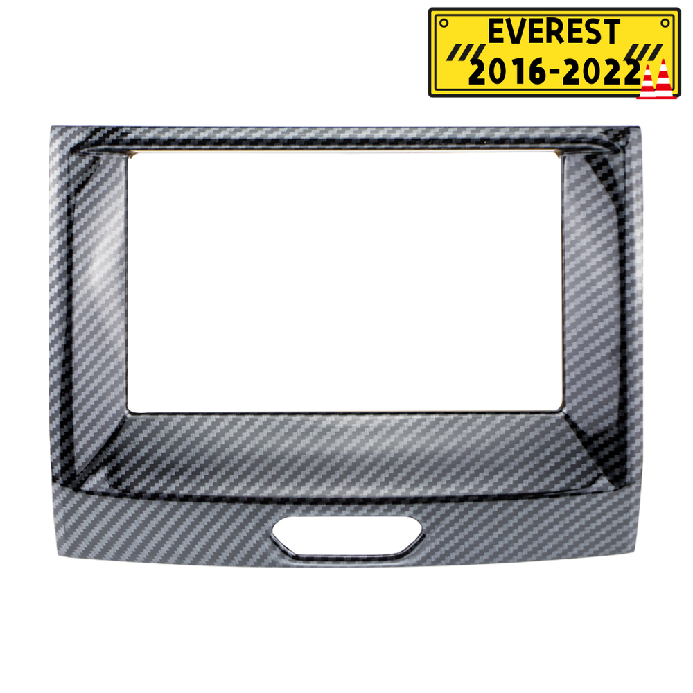 Carbon Fiber Car Center Navigation Panel Rahmen Abdeckung für Ford Ranger Everest Endeavor 2015-2020 Dekoration Zubehör – Detail 4
