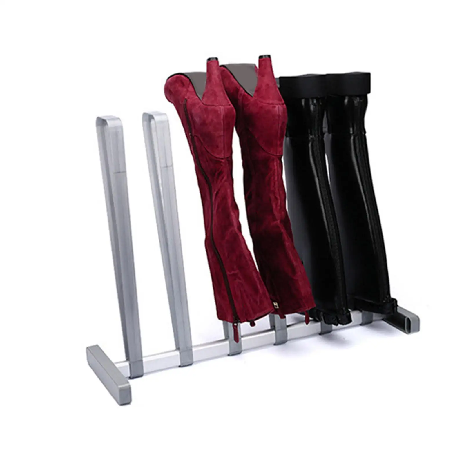 3 Pair Boots Rack Accessories Adjustable Heavy Duty Frame Free Standing Shoe Rack Boot Organizer for Bedroom Closet Entryway