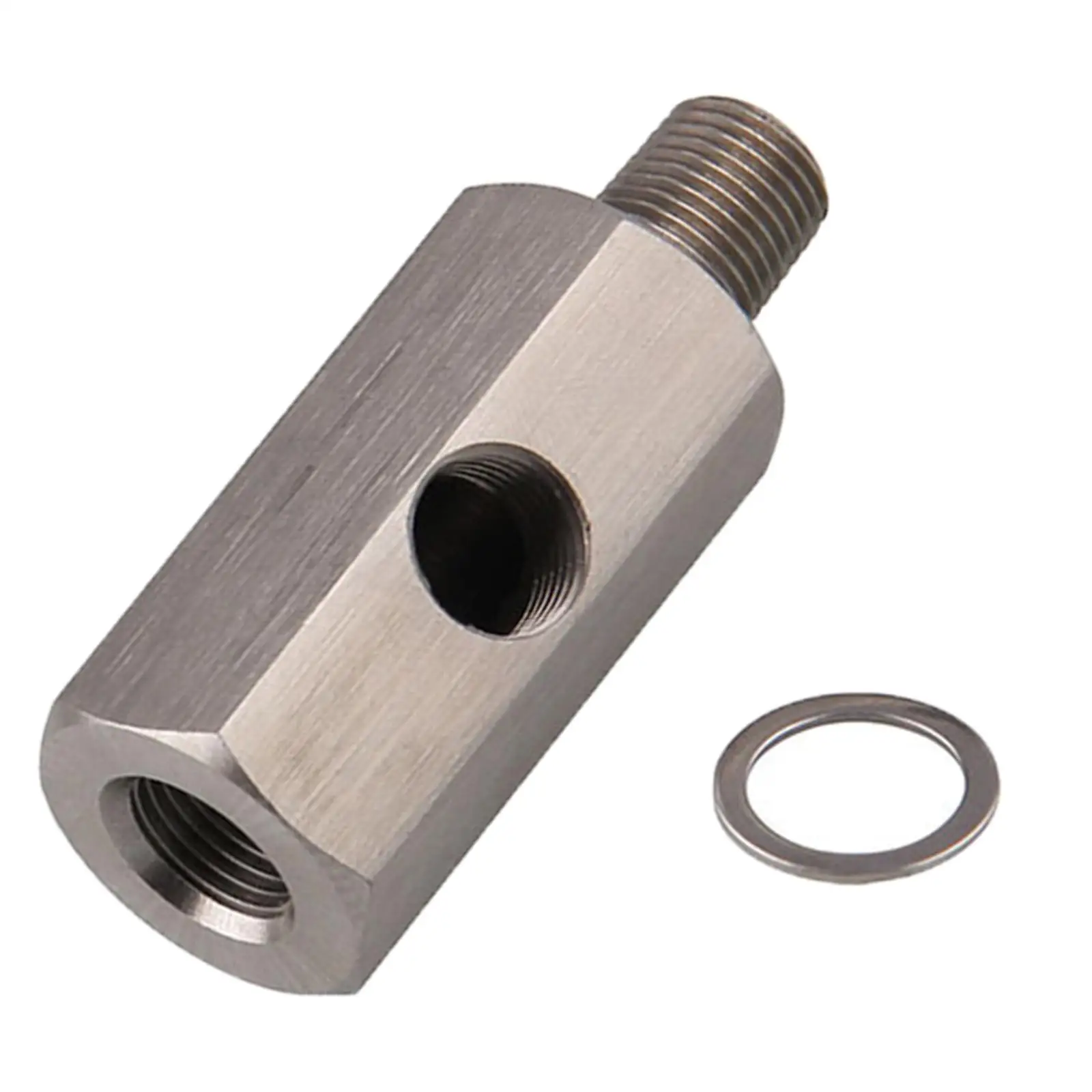 Automobile Oil Pressure Sensor Tee 1/8``Npt Adapter Turbo Supply Easy to Install Durable feed Line Gauge Accessories Replaces
