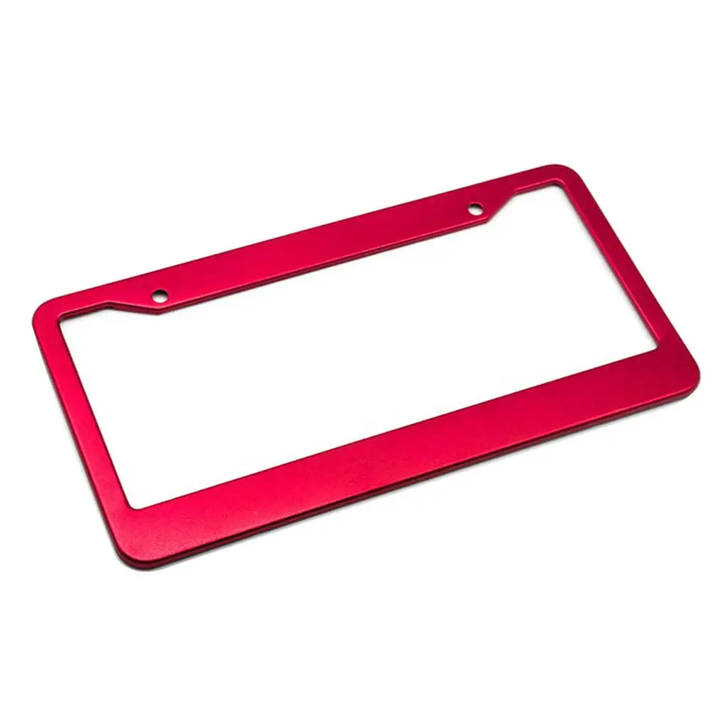 5X Replacement Aluminium Alloy Plate Frame Holder Blank Universal Red